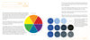 The Future Interior Designer's Handbook by Schiffer Publishing, Ltd. features a color wheel dividing warm and cool colors, with circles labeled hue, tint, tone, and shade. Learn how designers apply tints, tones, and shades in interiors.
