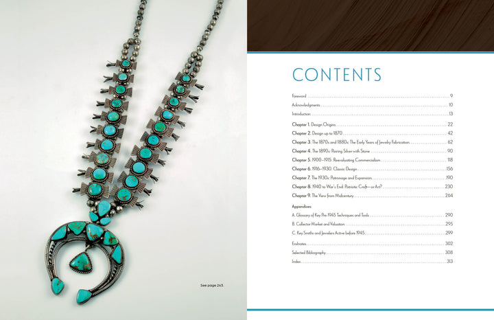 navajo and pueblo jewelry design contents