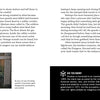 A barred cell with a bed, metal toilet, and sink shows the stark interior of Alcatraz in "Dark Tourism California" by Schiffer Publishing, Ltd.; an adjacent page features text and a Did You Know? fact box.