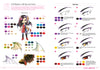 How to Render Attractive Characters with COPIC Markers" by Schiffer Publishing, Ltd. teaches manga techniques for filling shadows and coloring anime eyes and wings, with step-by-step red eye tutorials and succubus character creation tips.