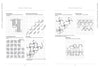 Two pages from "Whitework Embroidery" by Schiffer Publishing, Ltd. show labeled black-and-white stitch diagrams—Whipping, Mosaic, Star Rose, and Interlaced—each presented step-by-step on a grid for use in whitework or other needlework projects.