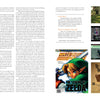 A two-page spread in Schiffer Publishing, Ltd.'s The 100 Greatest Console Video Games spotlights The Legend of Zelda: Ocarina of Time, with a cover image, text, screenshots, fun facts, and nostalgic gaming photos from 1988–1998.