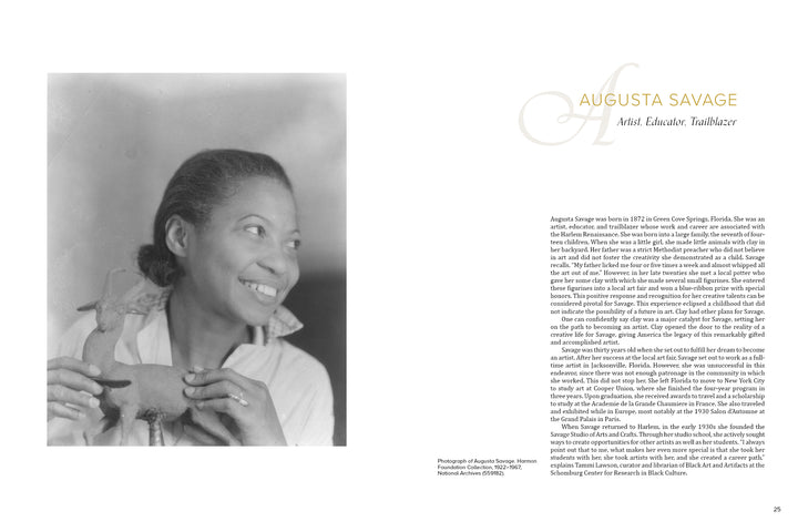 A woman smiles alongside text from "Contemporary Black American Ceramic Artists" by Schiffer Publishing, Ltd., celebrating the creativity and influence of Black artists in today’s clay community.