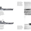 A page from USS Saratoga (CV-3) by Schiffer Publishing, Ltd. features two black-and-white aircraft carrier photos, including the USS Saratoga at sea, and two side-view illustrations with descriptive text.