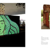 The Schiffer Publishing, Ltd. book "Arte del Pueblo" showcases a glowing green-faced woman mural and a stone sculpture beside “The Soul of Public Art in San Antonio,” honoring the city's vibrant cultural heritage.