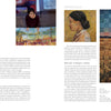 A magazine spread from Schiffer Publishing, Ltd.'s "Museum Quality" features an interview with artist Shin-hee Chin. One page shows her behind a vibrant quilt; the other displays two textile artworks: a woman's profile and a landscape.