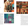 A Museum Quality magazine spread by Schiffer Publishing, Ltd. features textile artist Marcia DeCamp: her portrait and interview on the left, with two abstract geometric quilts displayed on the right.