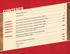 A contents page from "Savage Model 1895, 1899, and 99 Rifles" by Schiffer Publishing, Ltd. features red and black text on cream paper listing six chapters on engraved and special-feature rifles plus appendix, bibliography, and index. Chapters are highlighted in red.