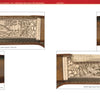 Four detailed close-up images of engraved Savage Model 1895, 1899, and 99 rifles feature intricate wildlife scenes on ornate metalwork. Presented by Schiffer Publishing, Ltd., the engravings include deer and foliage set against a wooden background.