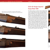 Four close-up images of a Savage Model 1895 rifle from Schiffer Publishing, Ltd.'s "Savage Model 1895, 1899, and 99 Rifles," highlight ornate receiver engravings and wood details, with an inset showing the full firearm in profile.
