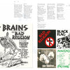 The Art of Punk" by Schiffer Publishing, Ltd. features punk cover art and flyers from bands like Bad Brains, Black Flag, Misfits, and Minor Threat, celebrating bold black-and-white graphics and classic punk design iconography.