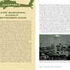 Two pages from "Crazyhorse" by Schiffer Publishing, Ltd.: left page recounts arriving at Camp Buehring, Kuwait in 2006 during Operation Iraqi Freedom; right page features a photo of cots and gear filling a tent with troops' belongings.