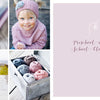 A collage featuring colored pencils, kids in nature-inspired knits, a backpack, yarn balls, and the text "Preschool and school clothes," promoting Schiffer Publishing, Ltd.'s All-Year-Round Knitting for Little Sweethearts.