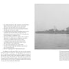 A black-and-white photo of an Akizuki-Class Destroyer from Schiffer Publishing, Ltd. shows the WWII Imperial Japanese Navy warship on calm water, surrounded by fog, with ship arrangement text on the left side of the image.