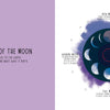 Infinity by Schiffer Publishing, Ltd. features a watercolor diagram inspired by picture books, depicting the eight labeled phases of the moon in a circular layout—ideal for exploring natural cycles.