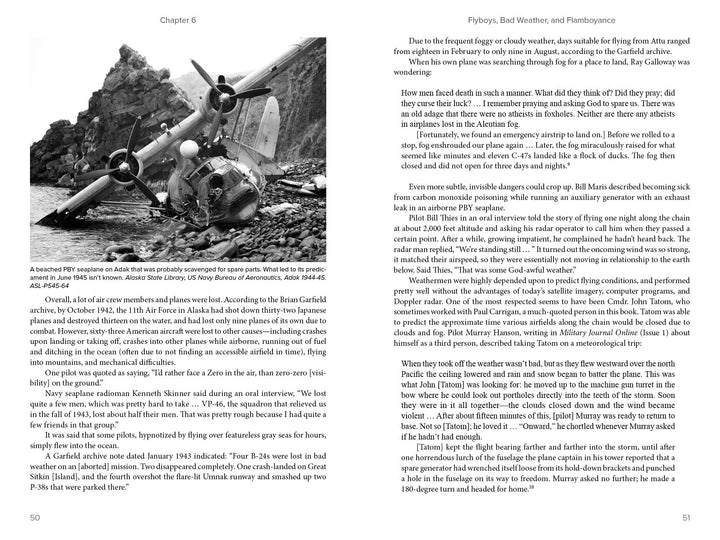 The black-and-white cover of "Awaiting the Sun" by Schiffer Publishing, Ltd. shows a damaged B-17 bomber on rough arctic terrain, with people inspecting World War II wreckage in the Aleutian Islands.