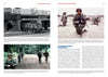 Page spread from Schiffer Publishing, Ltd.'s "The 10th Mountain Division" features four photos of U.S. Army soldiers and armored vehicles, with text about the unit’s role in the Gulf War and references to WWII’s Italian campaign.