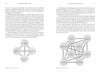 A spread in "The Razorblade of Zen" (Schiffer Publishing, Ltd.) features diagrams: the Four Noble Truths as a cycle and the Eightfold Path as an eight-segment wheel, with text on Zen concepts like suffering, enlightenment, and self-examination.