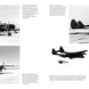 A collage of five black-and-white WWII aircraft photos, featuring the P-61 Black Widow, parked and in flight, with text from Schiffer Publishing, Ltd.'s Legends of Warfare: Aviation on a white background.
