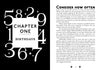 In The Magic of Numbers by Schiffer Publishing, Ltd., a spread titled "Chapter One Birthdays" shows large numbers 1-9 in a circle on the left and detailed text on the right exploring Destiny Numbers and their impact on your life.