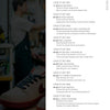 The contents page of "How to Customize Kicks" by Schiffer Publishing, Ltd. lists eight sneaker customization case studies covering one-point painting, partial and pattern customization, stencil and cartoon art, street art, hydro dipping, and airbrushing.