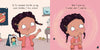A girl with dark braids, Josephine, says she loves science while holding a photo labeled “Geraldine.” In the next panel, Gizmo Girl wonders what she could be when she grows up in "I Could Be" by Schiffer Publishing, Ltd.