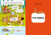 A bear supervises as Paolo the Sheepdog, a robot, and a girl argue near a riverside build site in this Schiffer Publishing, Ltd. graphic novel for young readers. On the right, text reads “Part Three: The Corral.”.