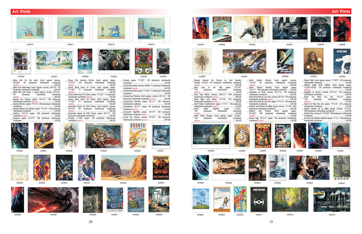star wars super collector's wish book vol. 3 prints