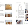 The Sew for Yourself tutorial by Schiffer Publishing, Ltd. provides step-by-step photos and instructions for sewing a customizable skirt, featuring fabric layouts, stitching close-ups, and images of a woman fitting the finished garment.