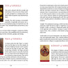 A two-page spread from Schiffer Publishing, Ltd.'s Tarot Médiéval shows the Ten, Page, and Knight of Shekels cards with illustrations and detailed upright/reversed meanings.