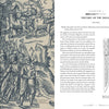 A book spread from "The Skean" by Schiffer Publishing, Ltd.: left page features an engraving of armed figures with text "Part A: History and Typology of the Irish skean." Right page shows Chapter 1, body text, and two ornate dagger illustrations.