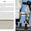 A large military aircraft is parked on a carrier deck as naval aviators in yellow vests signal nearby. Text about call signs and "PISS IN SPACE" appears from "What's Your Call Sign?" by Schiffer Publishing, Ltd.
