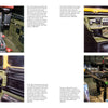Four images of the A-26 Invader cockpit with detailed instrument panels, control levers, and switches, plus an exterior museum view with Legends of Warfare plaques. From Schiffer Publishing, Ltd.