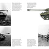 Schiffer Publishing, Ltd.’s "M26 Pershing" features four military history images: three black-and-white WWII photos of damaged tanks with soldiers in muddy fields, plus a color side-view illustration of an intact M26 Pershing on white.