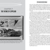 Black and white book page from "101 Hours in a Zeppelin" by Schiffer Publishing, Ltd., featuring the chapter “The Future of Zeppelins,” a vintage WWI airship photo, and text on Zeppelin history, transatlantic flight, and advancements.