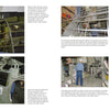 A two-page spread from Schiffer Publishing, Ltd.'s PBY Catalina showcases color photos of the aircraft’s interior, equipment, crew, structural details, controls, and maintenance activities, all with descriptive captions.