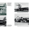 A collage of vintage black-and-white photos showcases S.E. 210 Caravelle jet airliners at airports, with passengers boarding, crew on the tarmac, and a flight attendant posing—featured by Schiffer Publishing, Ltd.