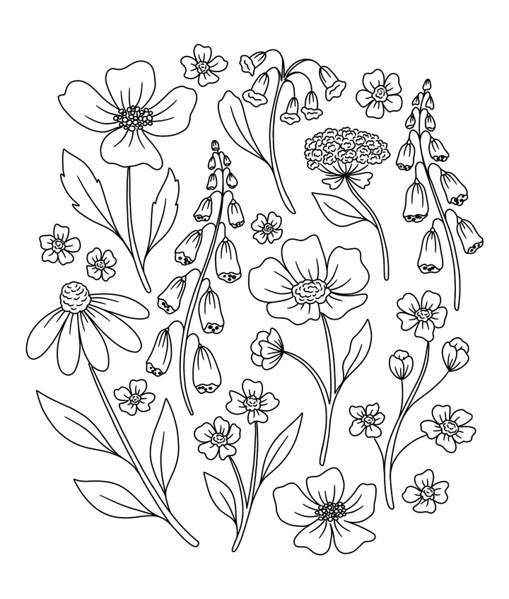 On the Bright Side Coloring Book - Flower Patterns