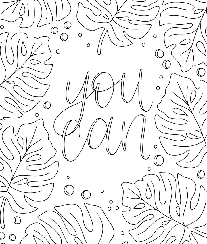On the Bright Side Coloring Book - You Can