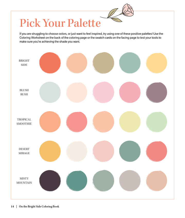 On the Bright Side Coloring Book - Pick Your Palette