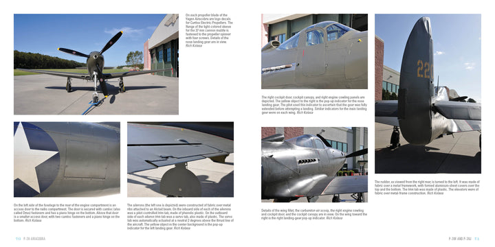 A collage of the iconic P-39 Airacobra, featured in Schiffer Publishing, Ltd.'s collection.