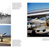 A spread of three photos of the P-39 Airacobra: two black-and-white shots of parked planes and one color image of a pilot boarding his aircraft near a hangar—by Schiffer Publishing, Ltd.