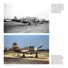 Top: An unmarked P-39 Airacobra rests on the tarmac. Bottom: A P-39D-10-BE, marked “VB4” and “220879,” displays the U.S. star insignia in Legends of Warfare from Schiffer Publishing, Ltd.