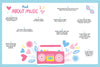 You Can Ask Me Anything by Schiffer Publishing, Ltd. is a pastel music-themed questionnaire for tweens and teens, featuring a pink radio, flowers, and fun questions about music, bands, and moods—a perfect shared journal page!.
