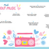 You Can Ask Me Anything by Schiffer Publishing, Ltd. is a pastel music-themed questionnaire for tweens and teens, featuring a pink radio, flowers, and fun questions about music, bands, and moods—a perfect shared journal page!.