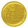 A gold medallion reading "2018 Family Choice Award" features family figures, celebrating Schiffer Publishing, Ltd.'s children's picture book "I'm Going to Outer Space!"—a fun adventure with robots and aliens in space.
