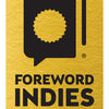 A gold rectangular badge with a stylized book and seal sits above bold black text: "Foreword Indies Winner," representing Max's Box by Schiffer Publishing, Ltd.—a mark of excellence in children’s emotional development and managing emotions.